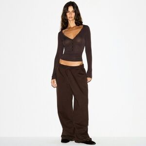 Skims Boyfriend Fleece Baggy Sweatpants